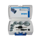 KRINO - ASSORTIMENTO SEGHE A TAZZA BIMETALLICHE HSS IN VALIGETTE DI PLASTICA Kit per elettricisti 22-64