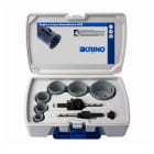 KRINO - ASSORTIMENTO SEGHE A TAZZA BIMETALLICHE HSS IN VALIGETTE DI PLASTICA Kit per elettricisti 16-51
