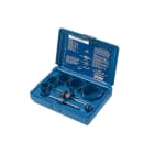 KRINO - ASSORTIMENTO SEGHE A TAZZA BIMETALLICHE “BLU-MOL” IN VALIGETTE DI PLASTICA KIT per idraulici 19-57