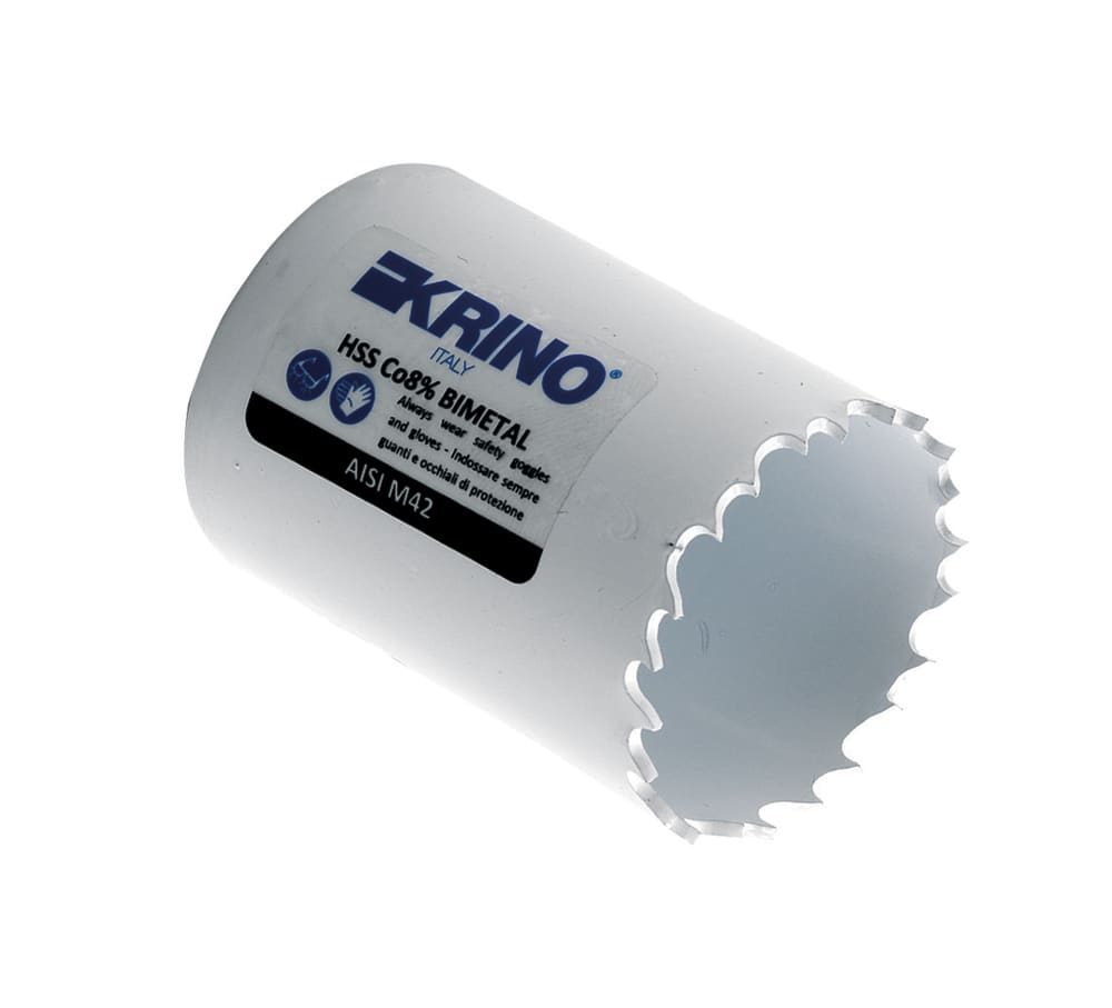 KRINO - SEGHE A TAZZA BIMETALLICHE AL COBALTO 8% AISI M42 A DENTATURA VARIABILE 16mm