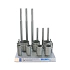 KRINO - ASSORTIMENTO CORONE PERFORATRICI ATTACCO FILET.CON MOLLA 40-100 29P