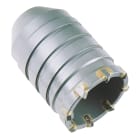 KRINO - CORONE PERFORATRICI PER EDILIZIA CON ATTACCO CONICO A USO INTENSIVO PER MARTELLI PESANTI DIAMETRO 125 LUNGHEZZA 100 APPLICAZIONI MURO, CALCESTRUZZO, PIETRE ATTACCO/CODOLO Attacco conico - Uso intensivo