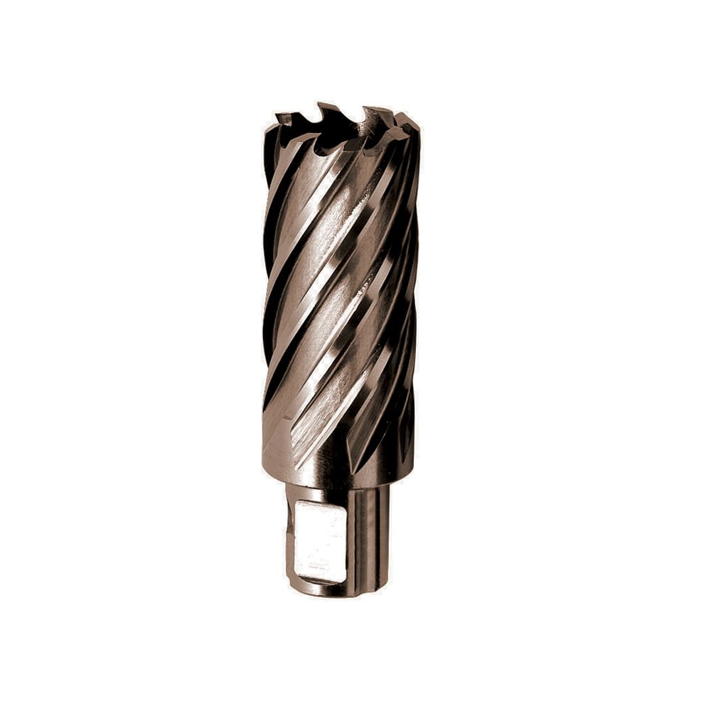 KRINO - FRESE A CAROTARE IN HSS-CO 5% CON ATTACCO WELDON PER MACCHINE A SUPPORTO 
MAGNETICO E TRAPANI A COLONNA CON ATTACCO MORSE 19mm