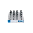 KRINO - ASSORTIMENTO FRESE A CAROTARE IN HSS-G CON ATTACCO WELDON PER MACCHINE A SUPPORTO MAGNETICO E TRAPANI A COLONNA CON ATTACCO MORSE 1 14-35
