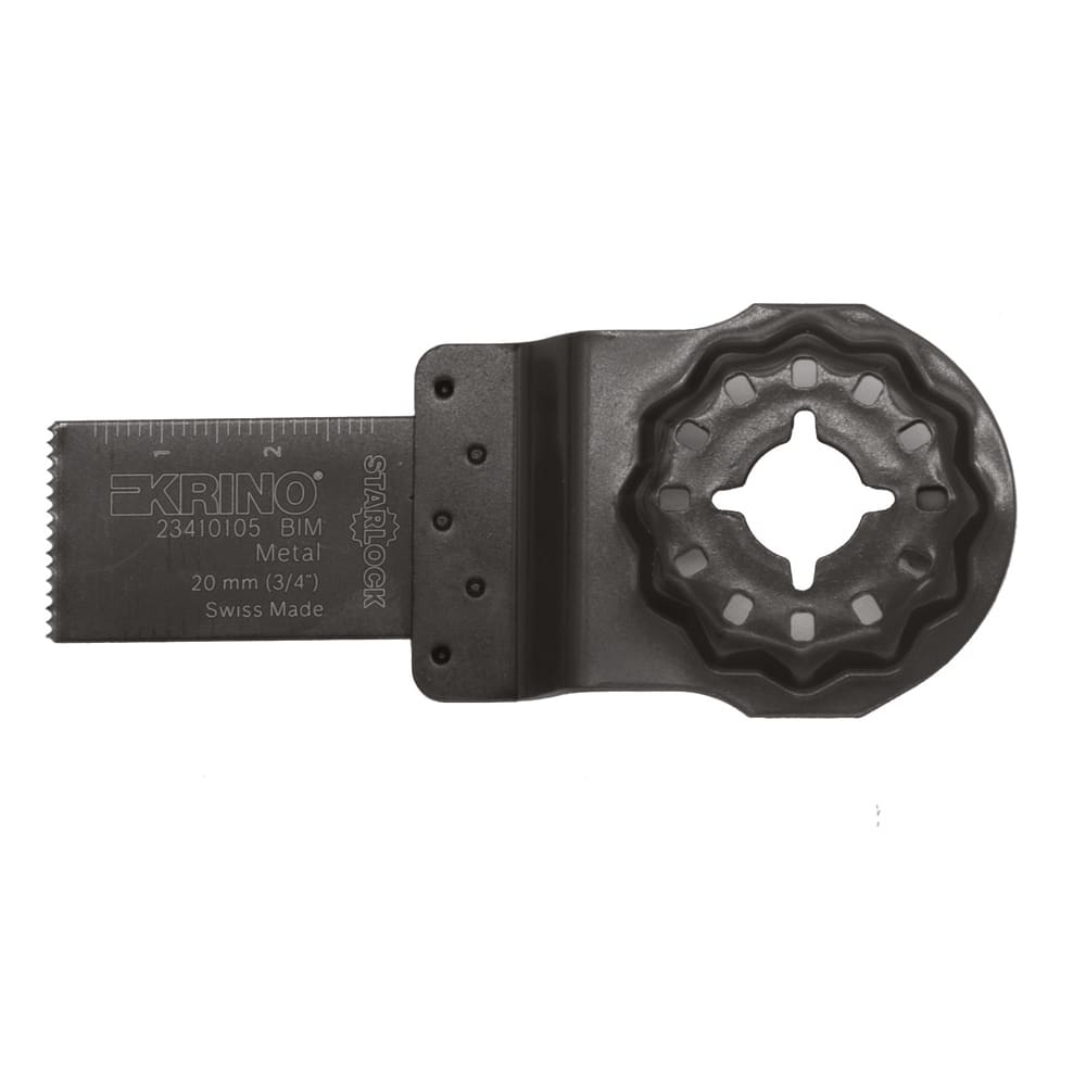 KRINO - ACCESSORI PER UTENSILI MULTIFUNZIONE AD OSCILLAZIONE BIMETAL Applicazioni LEGNO/CHIODI, ALLUMINIO, PLASTICA, SANDWICH BOSCH® AIZ20AB Attacco Starlock®