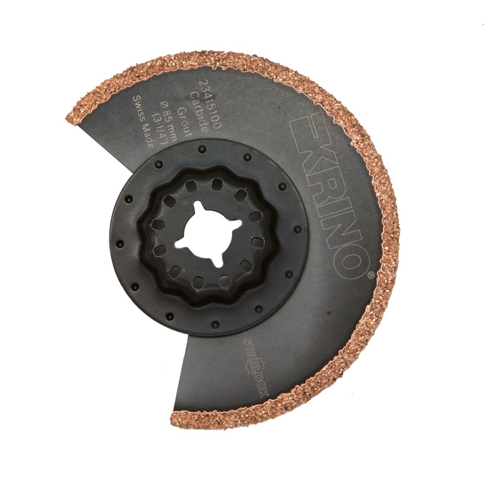 KRINO - ACCESSORI PER UTENSILI MULTIFUNZIONE AD OSCILLAZIONE TC/HM Applicazioni PIASTRELLA STANDARD, MURO, PLASTICA BOSCH® ACZ85RT3 Attacco Starlock®