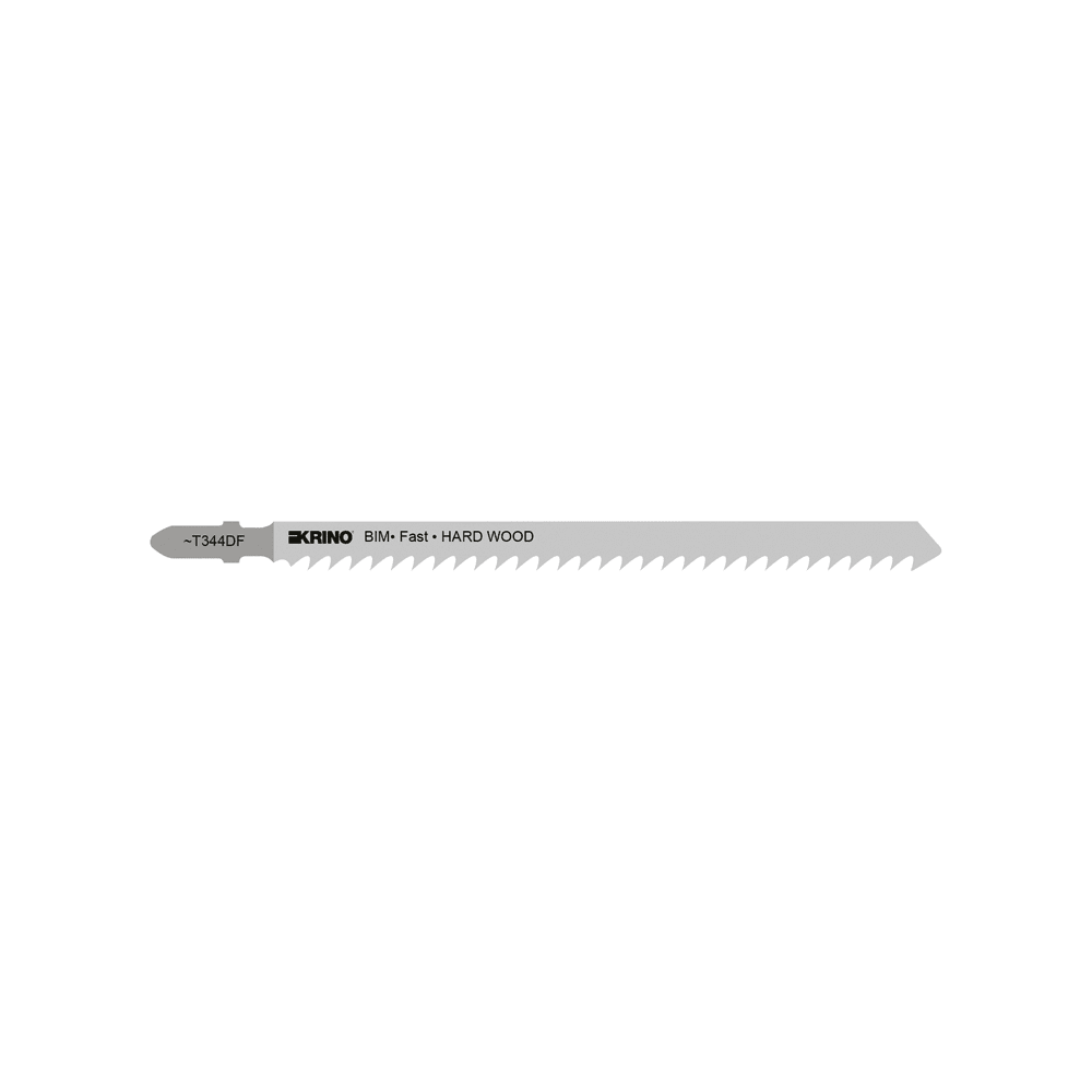 KRINO - LAME PER SEGHETTI ALTERNATIVI CON ATTACCO BOSCH® PER METALLI LEGNO DURO Codice di riferimento del marchio ? T344DF Tipo di taglio DRITTO, GREZZO Lunghezza per passo in mm 152x4
