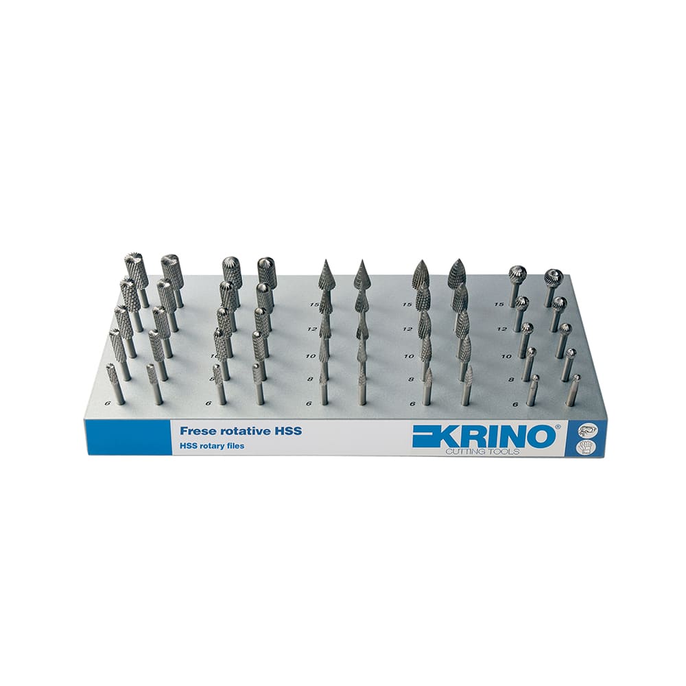 KRINO - ASSORTIMENTO FRESE ROTATIVE HSS 50 PZ 6-15