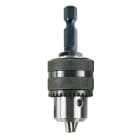 KRINO - MANDRINI A CREMAGLIERA DI QUALITÀ COMPLETI DI CHIAVE PER ELETTROUTENSILI
PORTATILI E PER MACCHINE UTENSILI Serraggio 1,5 -13 Tipo di attacco mandrino 1/4" HEX FORM E