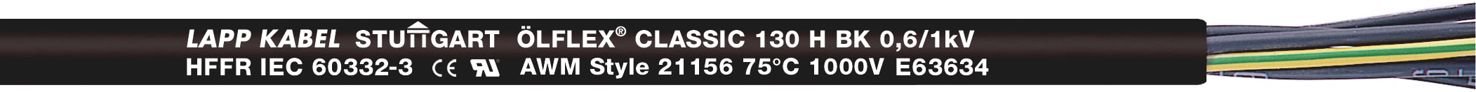 LAPP - OLFLEX CLASSIC 130 H BK 0,6/1 KV 12G2,5
