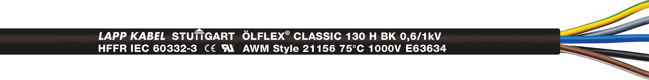 LAPP - OLFLEX CLASSIC 130 H BK 0,6/1 KV 4G4 1123435