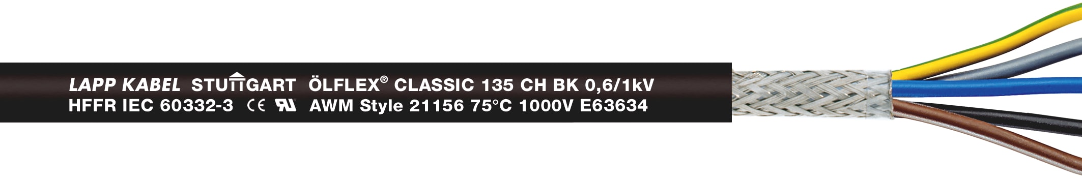 LAPP - OLFLEX CLASSIC 135 CH BK 0,6/1 KV 4G6