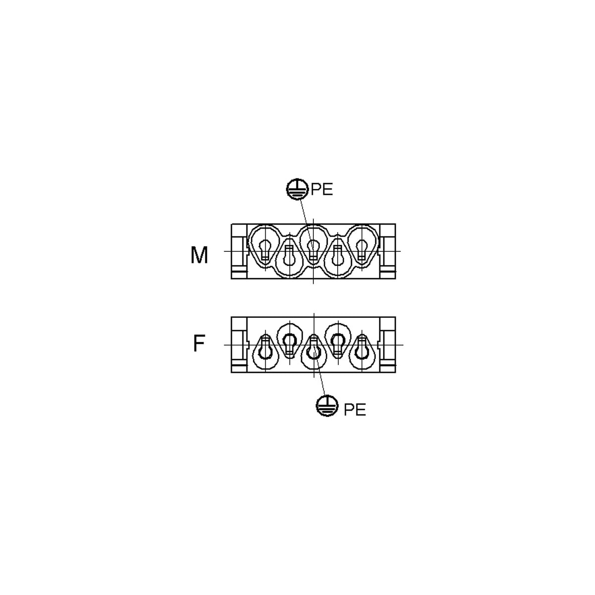 LAPP - MCS 5 CG-HV MALE MODULE (1000 V/4+PE)