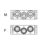 LAPP - MCB 3 CM-HV FEMALE MODULE (1000V 50A)