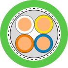 LAPP - ETHERLINE PN CAT.5E Y 2X2XAWG22