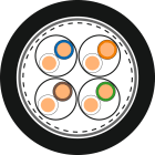 LAPP - ETHERLINE LAN CAT.7 S/FTP 4X2AWG23 (L)PE 2170977/500