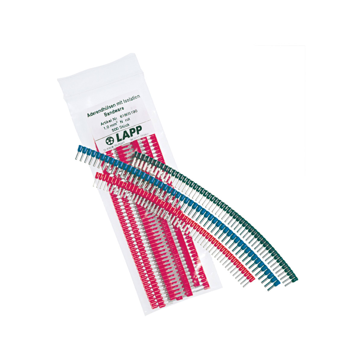 LAPP - END SLEEVES DIN STRIPS 1.5 BK