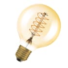 LEDVANCE - Vintage 1906 LED Classic Slim Filament Globe Dimmable 7W 822 Gold E27 1906LGL80D 7W/822 230V Sfilgde27fs1osram.