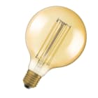 LEDVANCE - Vintage 1906 LED Classic Slim Filament Globe Dimmable 5.8W 822 Gold E27 1906LGL125D 5,8W/822230VFILGDE27FS1OSRAM