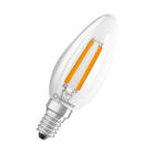 LEDVANCE - Lampadina LED, Efficienza Energetica B, Dimensioni 2.9W 827, Chiara E14