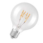 LEDVANCE - Lampadina LED Vintage 1906, 4.8W DIMMABLE, E27, 827, 230V - Alfanum. 1906LGL80D, Globe SLIM FILAMENT, OSRAM
