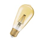 LEDVANCE - Lampadina LED Vintage 1906, 6.5W, 824 Gold E27, OSRAM