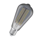 LEDVANCE - Lampadina Vintage LED 1906, Filamento Slim, Dimmerabile, 11W, Fume, E27