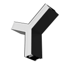 LEDVANCE - Ufficio, Lineare, Forma a V, Connettore, Nero, LED - Ufficio, Lineare, Connettori, Nero