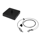 LEDVANCE - Kit sospensione pannelli a lamelle LEDV, nero.