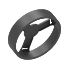 LEDVANCE - DL IP44 FRAME DN 215 BK LEDV DLD215FRAMEIP44B