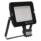 LEDVANCE - Faretto LED con sensore di movimento, 50W, luce calda, simmetria 100 gradi, nero FLCOMP50830BS