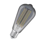 LEDVANCE - Lampadina Vintage LED 1906, Filamento Slim, Dimmerabile, 11W, Fume, E27