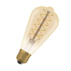 LEDVANCE - Lampadina LED Vintage 1906, Filamento Edison Dimmerabile 4.8W 822 Gold E27