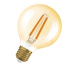 LEDVANCE - Lampadina LED Vintage 1906, 7,2W, 824 Gold, E27, Dimmerabile LED137860