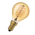 LEDVANCE - Lampadina LED Vintage 1906, 3.4W, Filamento Sottile, Dimmerabile, Oro 822, E14