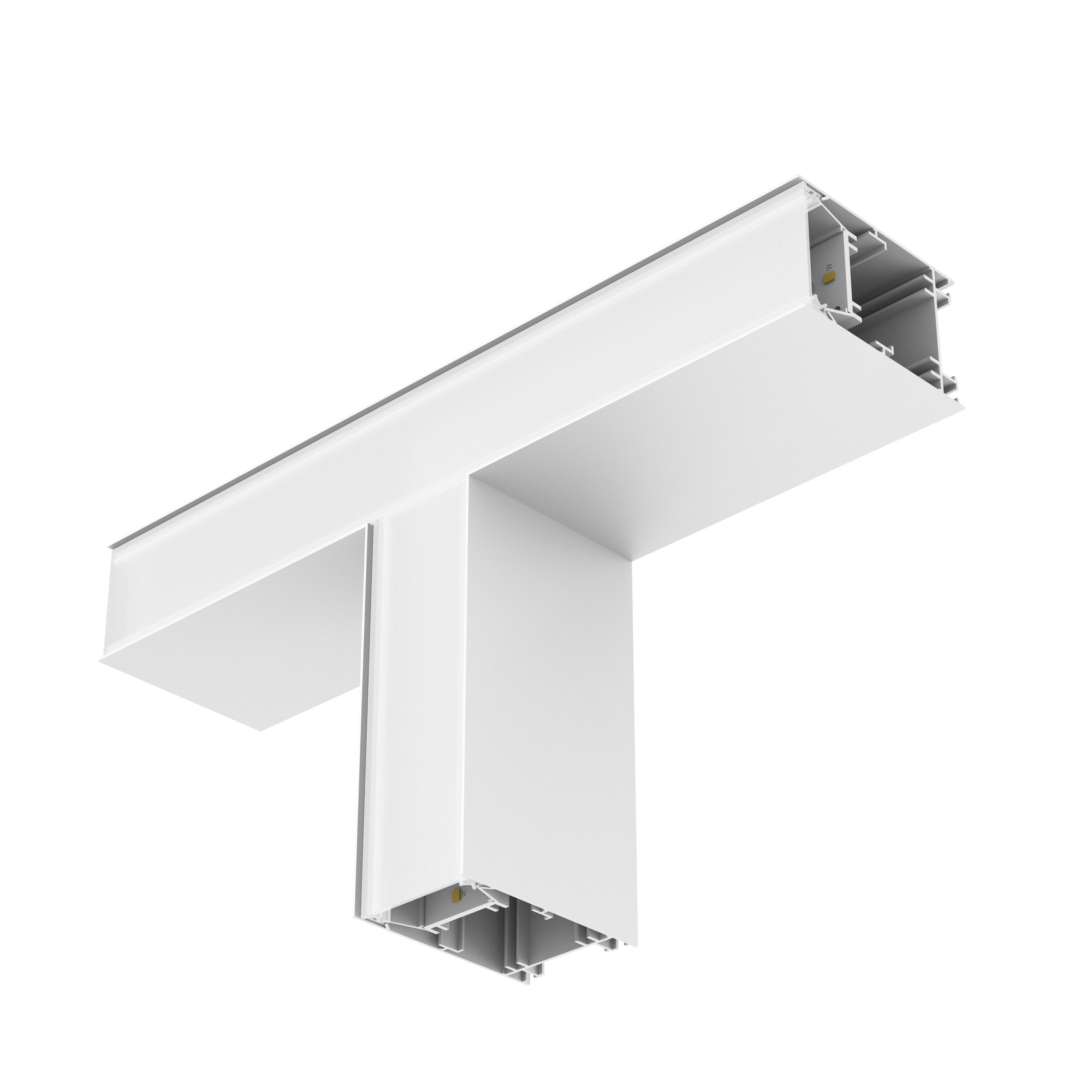 LEDVANCE - Ufficio, Lineare, Forma a V, Prismatica, Bianco, LED - Connettori, Forma Lineare, Bianco.