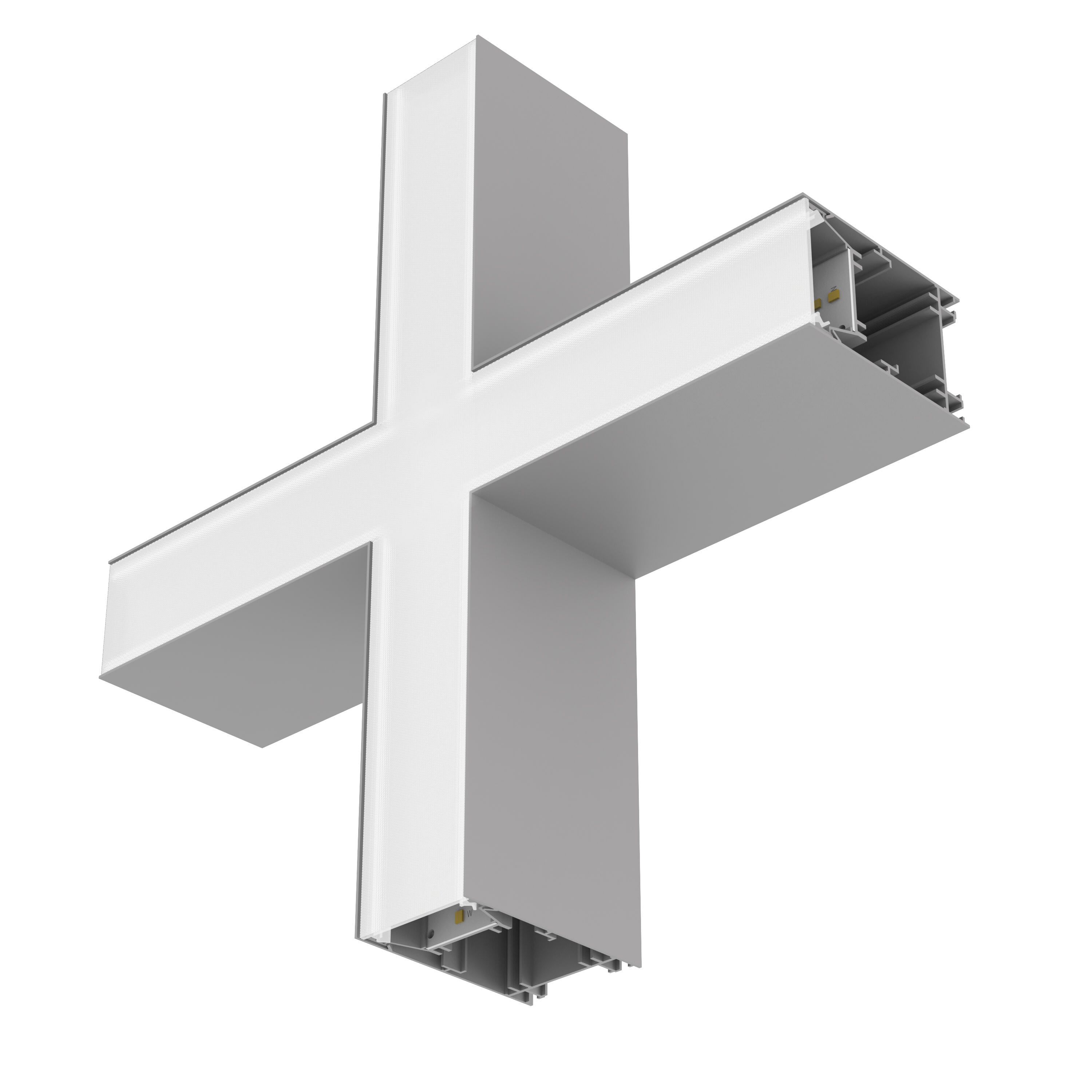 LEDVANCE - Ufficio, Lineare, Forma a V, Connettore, Grigio, LED - Ufficio, Lineare, Connettori, Grigio OFLINSFXCONPRG