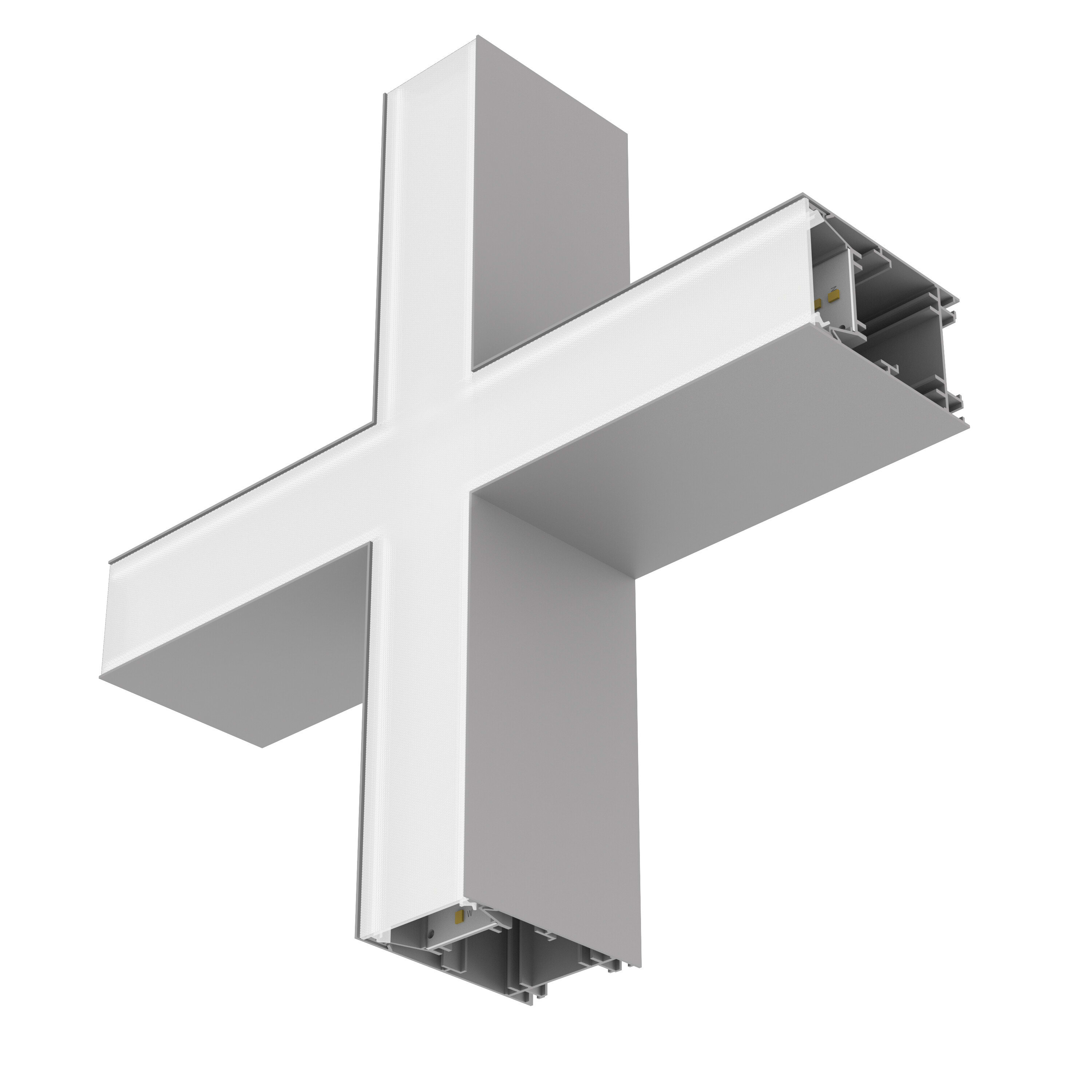 LEDVANCE - Ufficio, Lineare, Forma a V, Connettore, Grigio, LED - Ufficio, Lineare, Connettori, Grigio