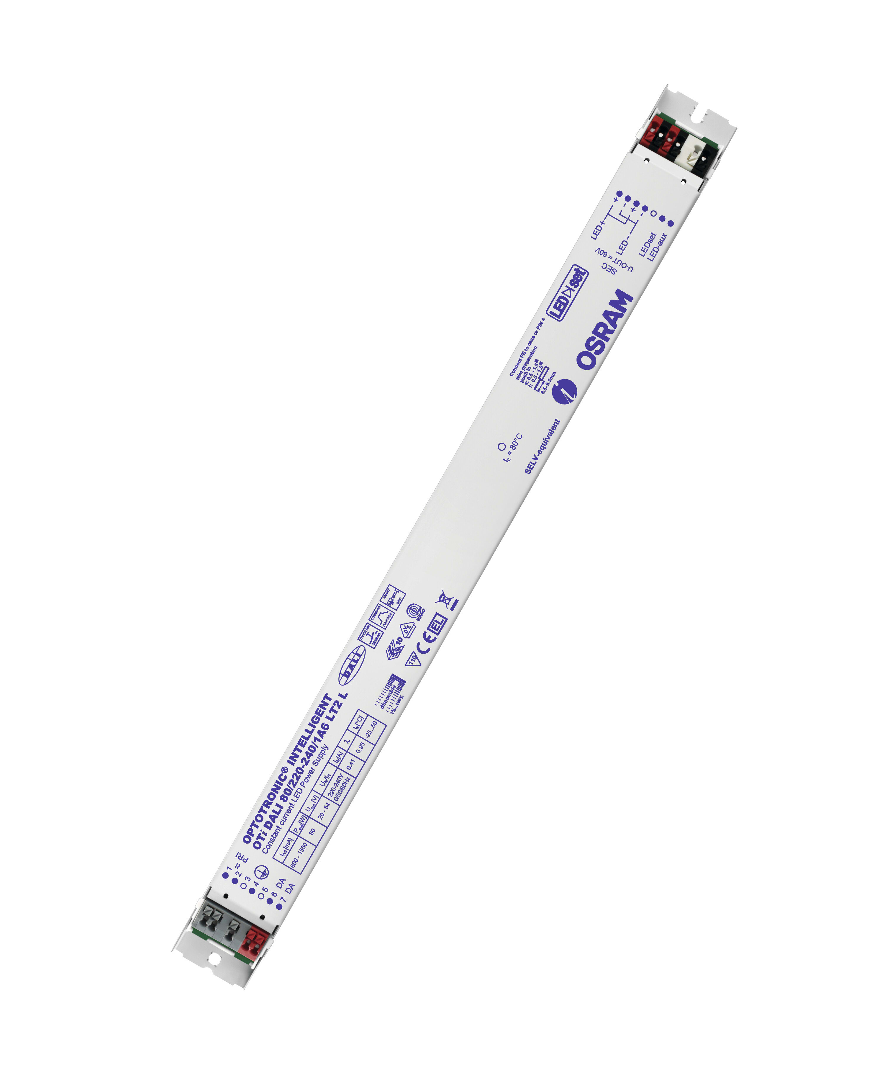 LEDVANCE - Alimentatore LED, OTI DALI 80/220-240/1A6 LT2L, OSRAM - OPTOTRONIC® Intelligent