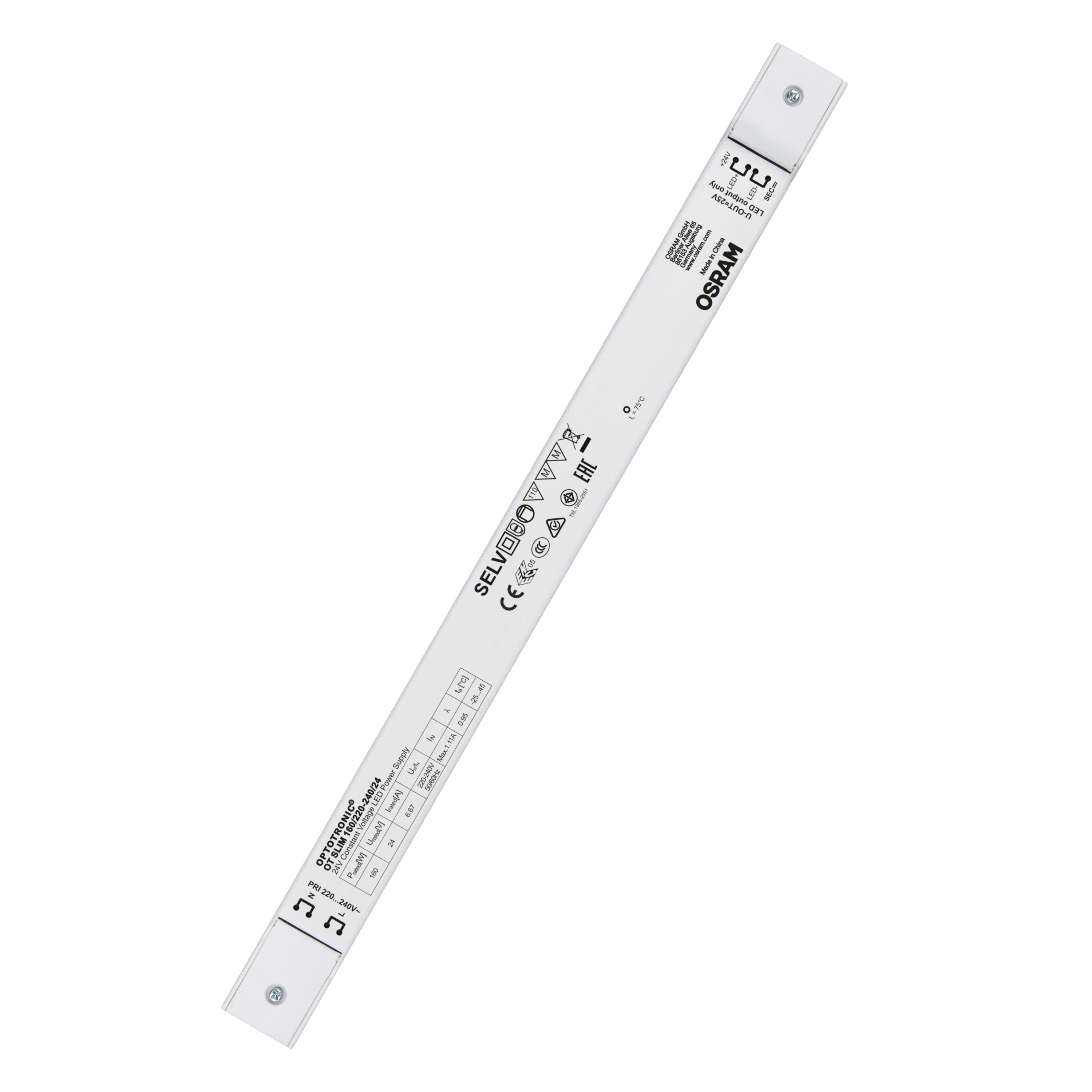 LEDVANCE - Alimentatore CV 24V 160/220-240/24, OSRAM - OT SLIM 160/220-240 UNV1