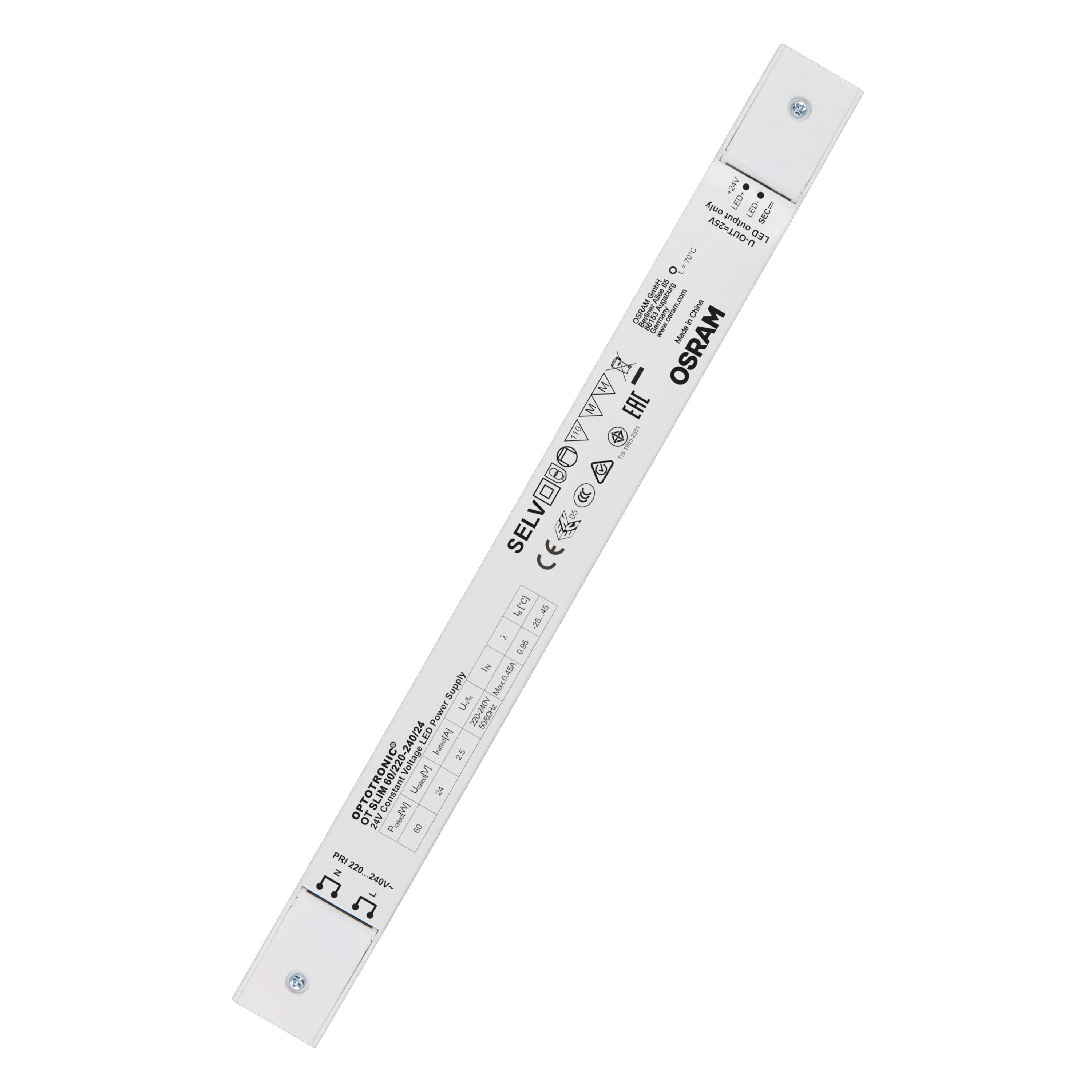 LEDVANCE - Alimentatore CV 24V 60/220-240/24, Elettronica OSRAM