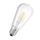 LEDVANCE - Lampadina LED, Edison40 4W, 827, Filamento E27, Luce Calda, 4W, 827, Trasparente E27