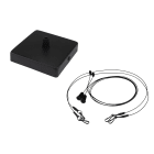 LEDVANCE - Kit sospensione pannelli a lamelle LEDV, nero. PLSUSPKITU16B