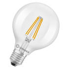 LEDVANCE - Lampadina LED, 3.8W, 827, E27, Sfera Classica, Efficienza Energetica A