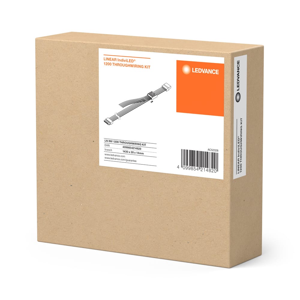 LEDVANCE - Kit cablaggio 1200 LEDV, linea LED individuale, kit cablaggio attraverso parete.