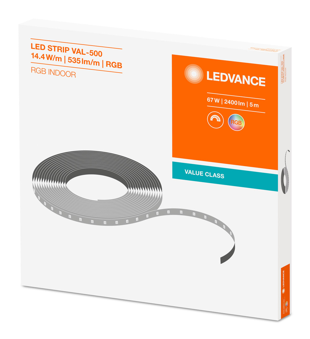 LEDVANCE - Striscia LED Valore-500 RGB, 500/RGB/5