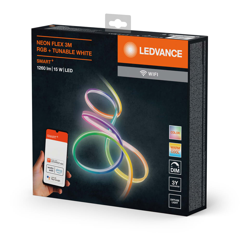 LEDVANCE - Luce Smart WiFi, Neon Flex 3M RGBTW IP44 LEDV
