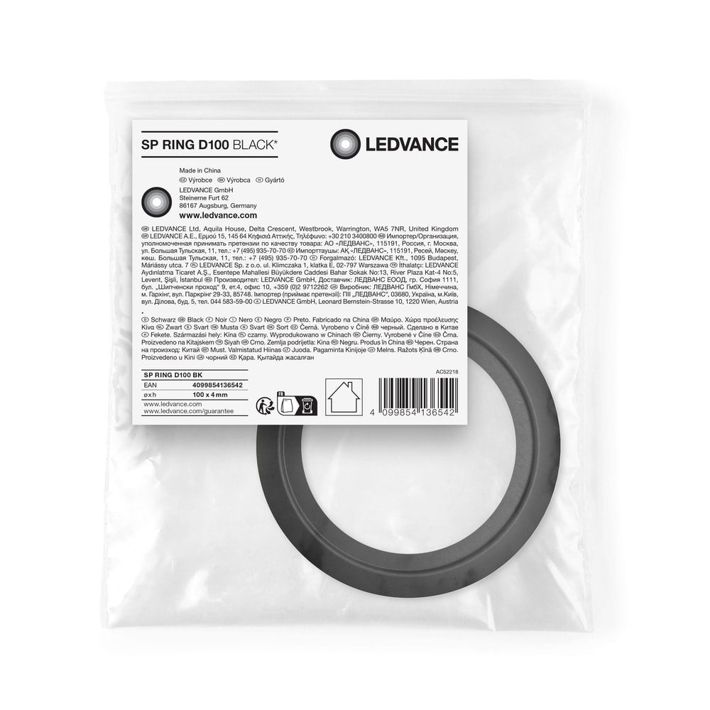 LEDVANCE - Spot LED, Alfanum. D100, Nero