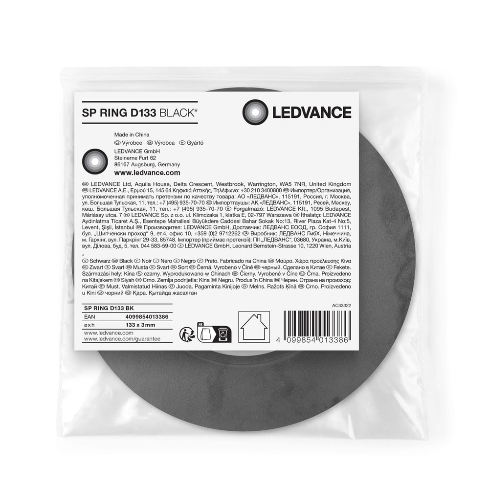 LEDVANCE - Spot LED, Alfanum. D133, Bluetooth, Nero