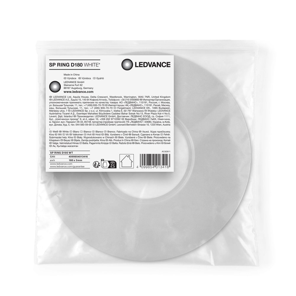 LEDVANCE - Spot LED, Alfanum. SP RING D180 WT BT1